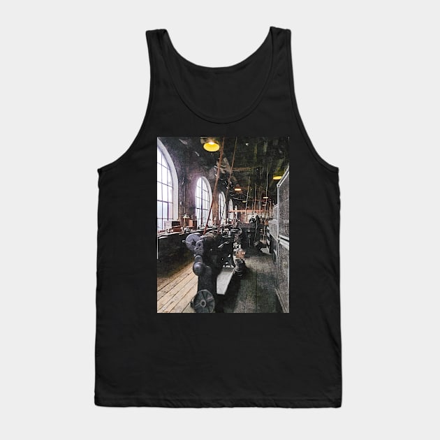 Building Trades - Heavy Machine Shop With Lamps Tank Top by SusanSavad